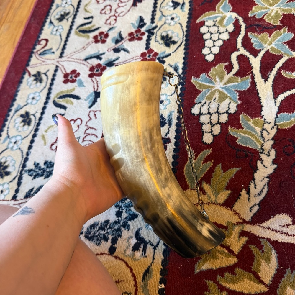 Vintage beverage horn for the ren faire